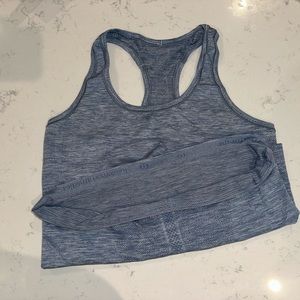 Lululemon Swiftly Tank Top Light Denim Blue- Size 10